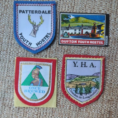 Youth hostel cloth badges - 4,